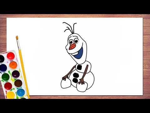 How to draw Olaf | Step by Step Guide Drawing Olaf | Step by Step Olaf Frozen Art
