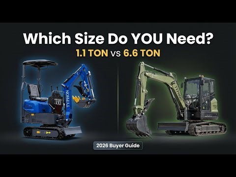 Mini Excavator Buying Guide 2026 | Mini Excavator Size Guide & Review | TYPHON Machinery