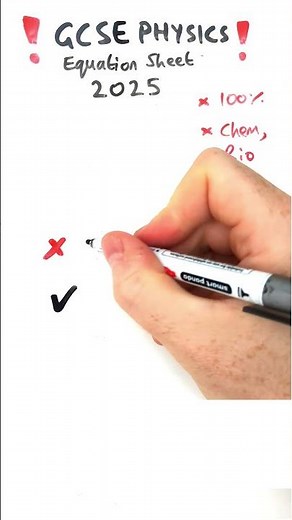 GCSE Physics 2025 equation sheet: update!