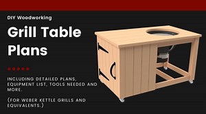 Kettle Grill Cart Plans, and Detailed Steps on How to Build it