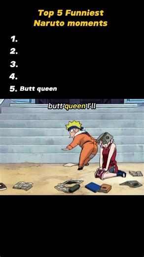 Top 5 Funniest Naruto moments #anime #funnymoments #funny #funnyshorts #naruto