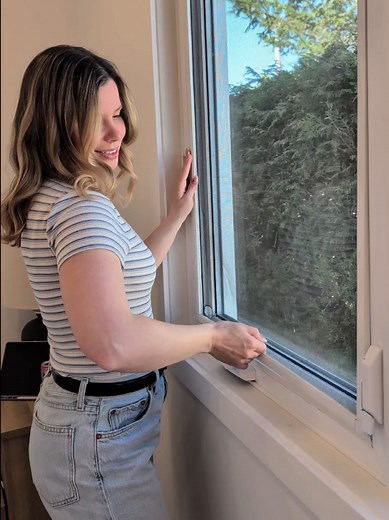 My favorite thing to clean: windows 🫧🤭 My go-to steam cleaner is linked in my bio ☀️ And a special thanks to @JMG8TOR for the window screen repair tutorial 🫶🏻 #asmrcleaning #springcleaning #asmr #steamcleaning #cleaningwithgabie