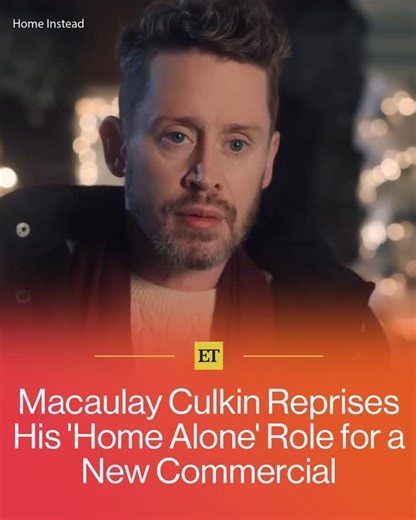 Entertainment Tonight on Instagram: "'Home Alone' turns 35 this year and Kevin McCallister is back... in an ad campaign for in-home senior care.⁠ ⁠ Macaulay Culkin reprised his most iconic role for a series of Home Instead commercials, including one where he bumps into the granddaughter of Old Man Marley (who was NOT the South Bend Shovel Slayer).⁠ ⁠ This actually instead the first time Macaulay has channel his 'Home Alone' persona for an ad: There was one for Google back in 2018 and one for Ube