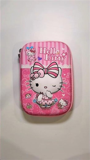 Cute pink hello kitty pencil case for school girls #pencilcase #stationery #backtoschool #hellokitty