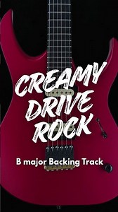 Creamy Drive Rock Guitar Backing Track In B Major #rockonjamtracks