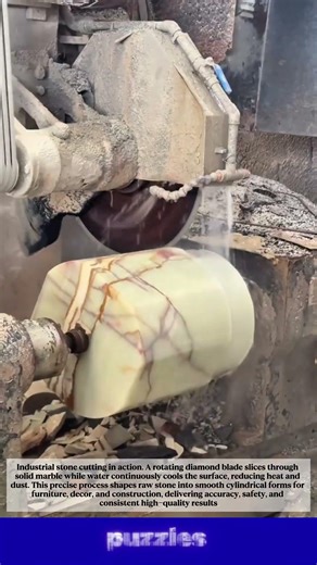 Satisfying Marble Cutting Machine Process | Industrial Stone Shaping