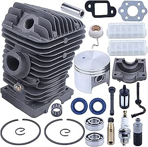 for Stihl 025 023 MS250 MS230 for Chainsaw, Cylinder Piston Kit, 1123 020 1209, 1123 021 2500, 1123 358 7701