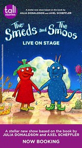 On a far-off planet, Smeds and Smoos can’t be friends. So when a young Smed and Smoo fall in love and zoom off into space together, how will their families get them back? Music, laughs and interplanetary adventures for everyone aged 3 and up, from Tall Stories – the company that brought you The Gruffalo and Room on the Broom live on stage. “Magnificent… a tour-de-force family show.”★★★★★One4Review “Enchanting and incredibly engaging…a beautiful adaptation.” ★★★★★ edinburghfestivalsforkids.com Bu