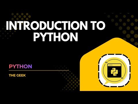 1. Introduction to Python