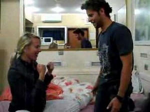 Punch him in the balls