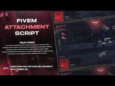 GFX Attachment Script (Your players will love this attachment menu supported by 3D weapon models!)