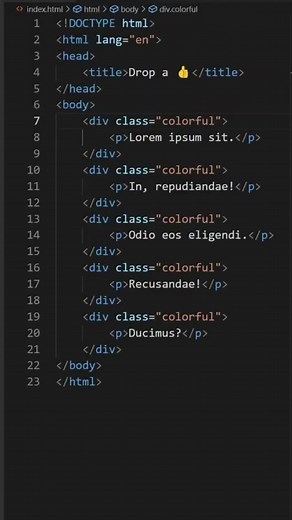 Why you should use Ctrl Shift L in VS Code to boost your productivity #foryoupage #fyb #viral #tutorial #foryou #programming #coding #shorts #htmlcss #html #code #html5 #programmer #speedcode