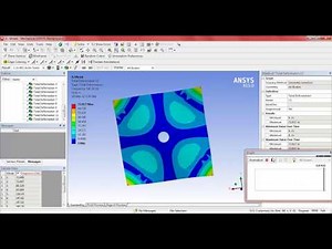 Plate with a Hole - Model Analysis Tutorial | ANSYS workbench