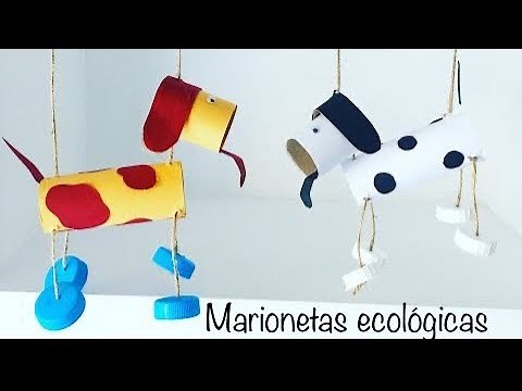Marionetas con material reciclado || Manualidad infantil DIY || Juguete casero fácil de hacer