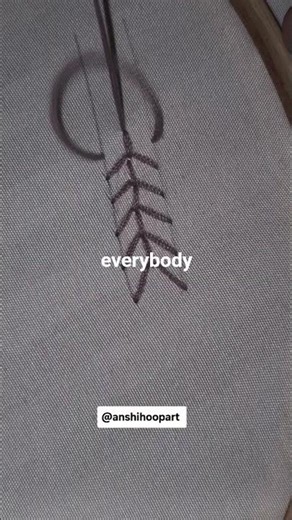 Easy Hand Embroidery Border Design 🌿 | Simple Leaf Stitch for Beginners