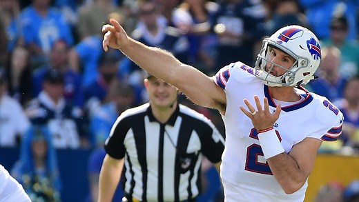 Nathan Peterman threw 5 INTs in his first half as the Buffalo Bills' starting QB
