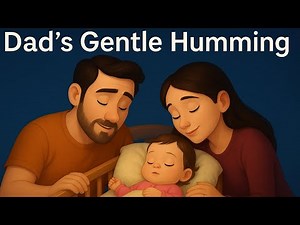 Dad’s Gentle Humming | Baby Girl Sleep Song | Sleepy Time with Papa – Relaxing Lullaby for Kids |