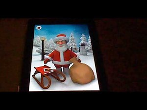 Talking santa still mad at talking tom for taking the milk then smash his gift