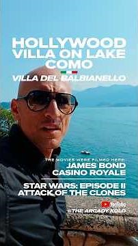 🎬 Hollywood came to Lake Como, Italy #lakecomo #StarWars #JamesBond