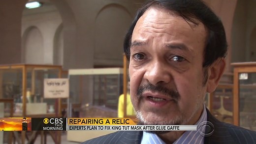 Experts plan to fix King Tut mask after glue gaffe