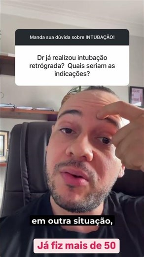 Sobre a intubação retrógrada