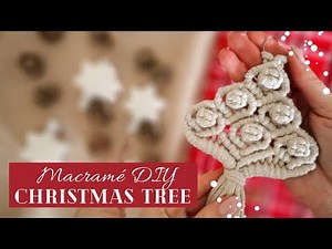 DIY Macrame lush Christmas Tree, Macramé Christmas Tree Tutorial