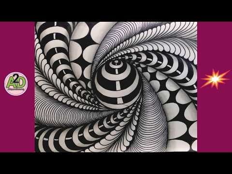 Relaxing pattern drawing -17 | pattern drawing easy | simple pattern drawing