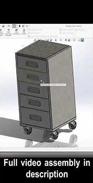 Solidworks sheet metal design - Storage Archive Cabinet Design #assembly #cad #3d #bending
