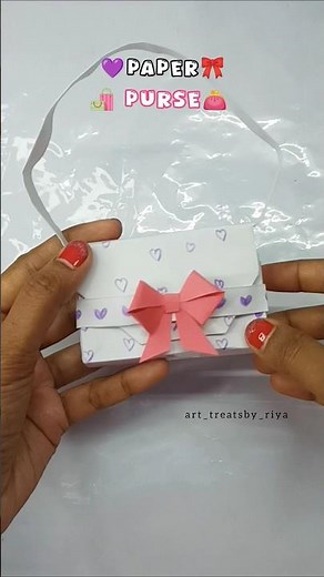 How to make purse with paper | paper purse #papercraft