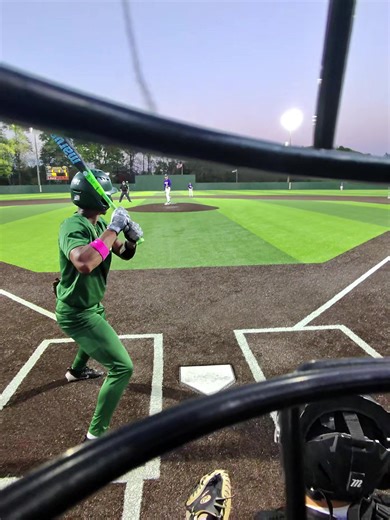 Senior Player Drives in Run