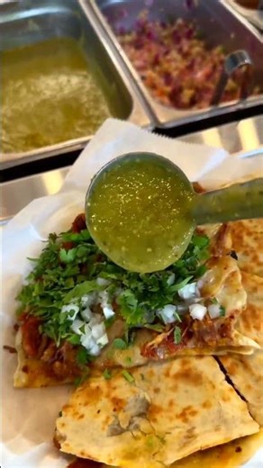 The Taco Culture Quesadilla. Cheese pull says enough.