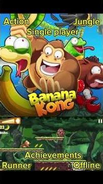 Banana Kong - Gameplay Walkthrough Part 1, A thrilling ride through jungle, #bananakong #shortsfeed