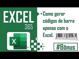 COMO CRIAR CÓDIGOS DE BARRAS EM EXCEL - SEM VBA - EAN13