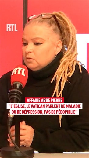 "L'Eglise et le Vatican parlent de maladie ou de dépression, pas de pédophilie" : Rachel dénonce les agressions sexuelles de l'abbé Pierre lorsqu'elle avait 8 ans et témoigne d'un "crime continu" Elle publie "Et pourtant tout le monde savait" chez City Editions, face à Marc-Olivier Fogiel dans RTL Matin | RTL