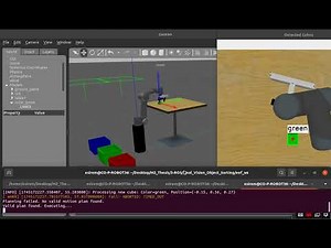 UR5 random object position - vision based Pick and Place using MoveIt and ROS