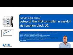 Setup of the PID controller in easyE4 via function block DC