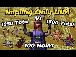 1250 Vs 1500 Total, Spawning Dragon/Lucky Implings (100 Hours) - Impling Only UIM (#39)