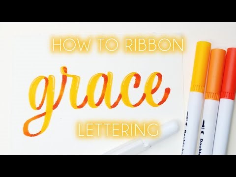 Ribbon Lettering Tutorial | Easy Step-by-Step Guide for Beginners