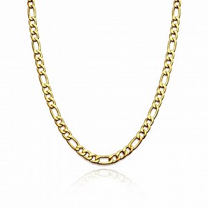 3.5mm | Gold | Figaro Link Chain
