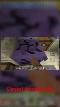 Minecraft Desert Temple Secret Loot 😱💎 | Shorts