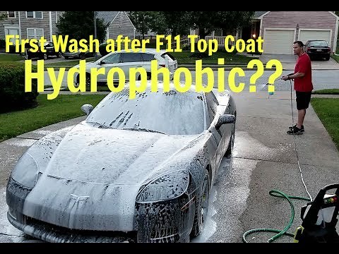 TopCoat F11 First Wash After Application