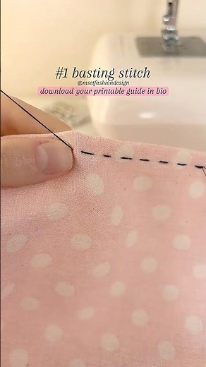 How to sew #1 basting stitch - 10 stitches you need to know