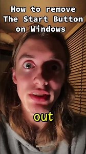 How to Remove The Start Button for Windows. #tech #techtok #melapis #windows #computer