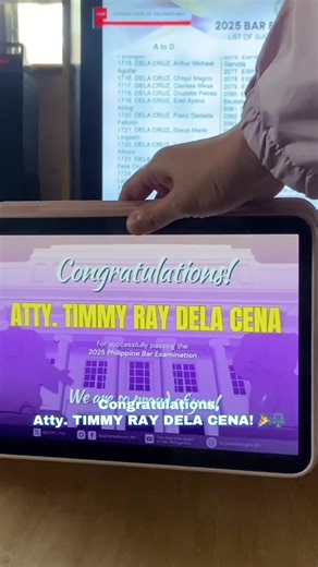 Celebrating Atty. Timmy Ray Dela Cena's Bar Exam Success
