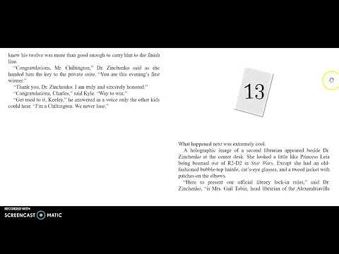 Escape from Mr. Lemoncello's Library Chapter 13