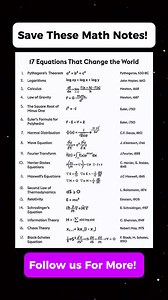 27K views · 167 reactions | Very Important Math Notes That You...