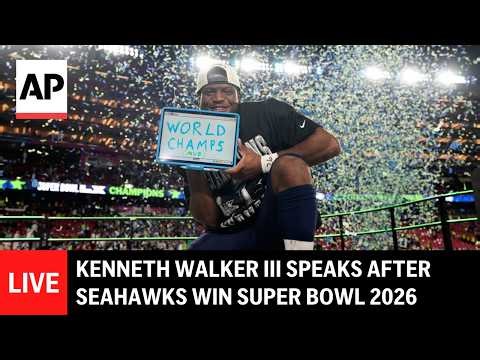 Super Bowl 2026 LIVE: Kenneth Walker III and Mike Macdonald speak after Seahawks win