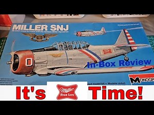 Vintage Monogram 1/48 scale Miller SNJ from 1983 unboxing. Plastic model kit 5307 #modelkit