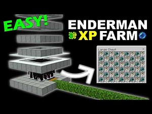 EASY ENDERMAN XP FARM TUTORIAL MINECRAFT 1.21 BEDROCK!