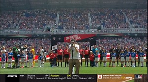90K views · 2.2K reactions | WATCH: Fans and athletes were moved to tears at yesterday's US Women's Soccer match, when 96-year-old World War II veteran Pete Dupre performed the national anthem on his harmonica. MORE: https://www.kjrh.com/news/local-news/emotional-memorial-day-anthem-played-by-world-war-ii-veteran | KJRH | Facebook